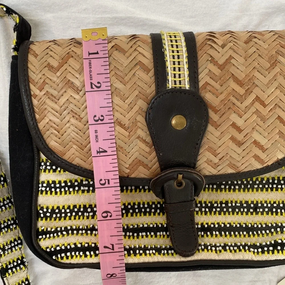 Anthropologie Woven & Beaded Shoulder Bag - Picture 13 of 14